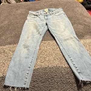 J.Crew 8” toothpick jeans size 28P